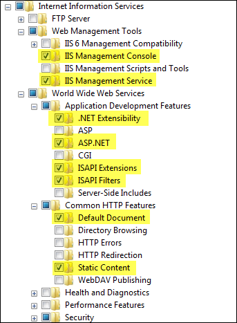 Windows features Windows features